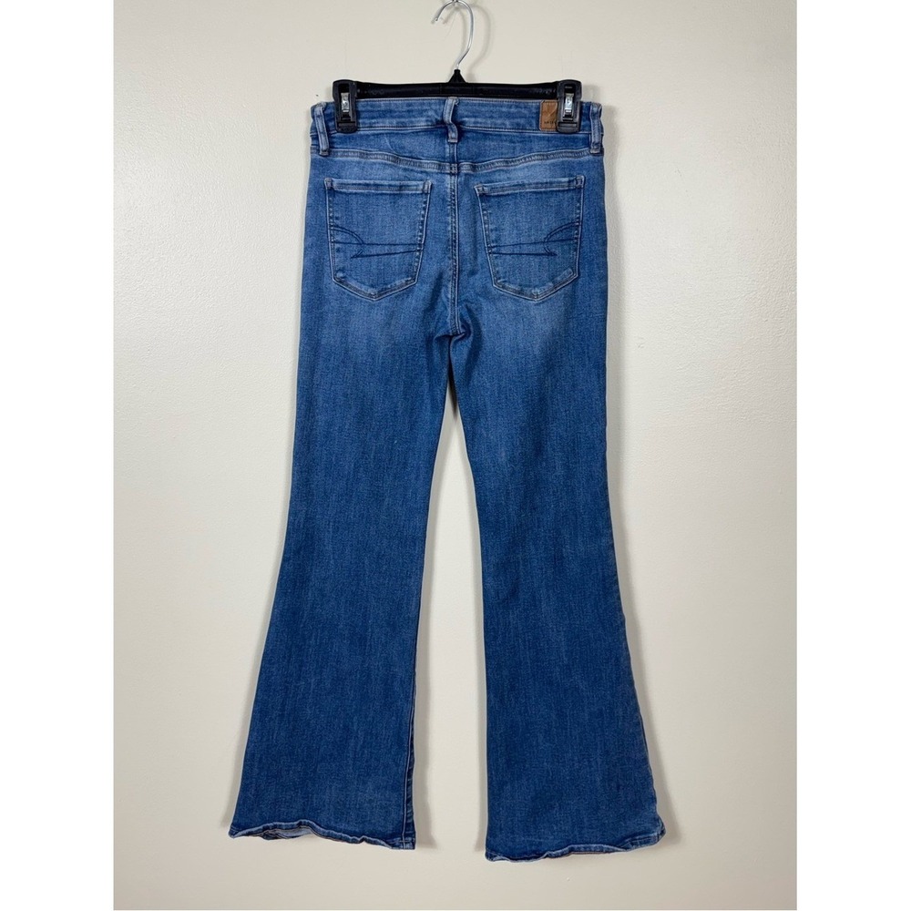 American Eagle Womens Low Rise Flare Jeans Size 2 Festival - Picture 2 of 6